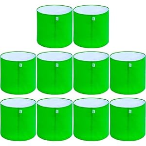 260 GSM Round Green Colour Plant Bags
