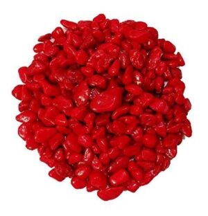 Decorative Aquarium and Vase Fillers Pebbles-Red